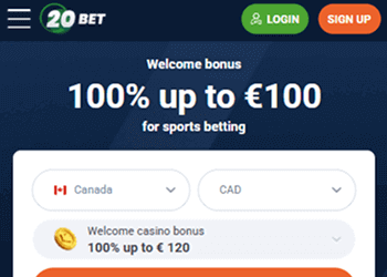 Visit the 20bet Casino official website