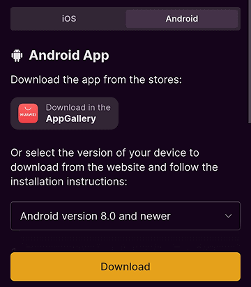 Download and install the app