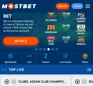 Visit the official Mostbet Casino site