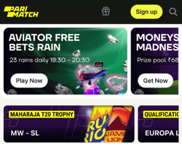 Go to Parimatch from your device’s web browser