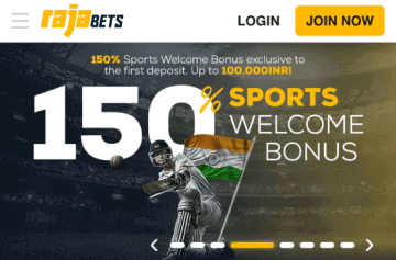 Go to the RajaBets casino site